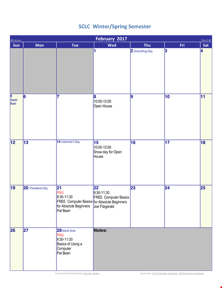 blank house calendar template for printable home organization template