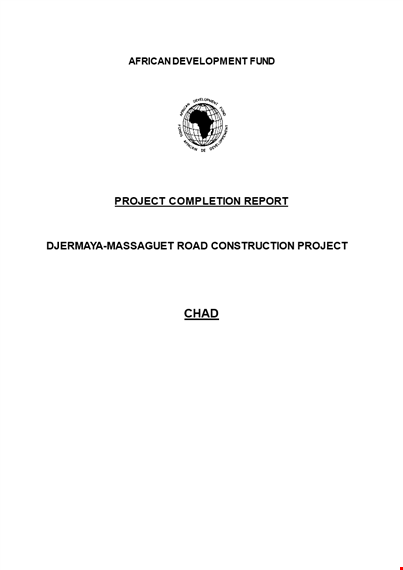 road construction project report template template