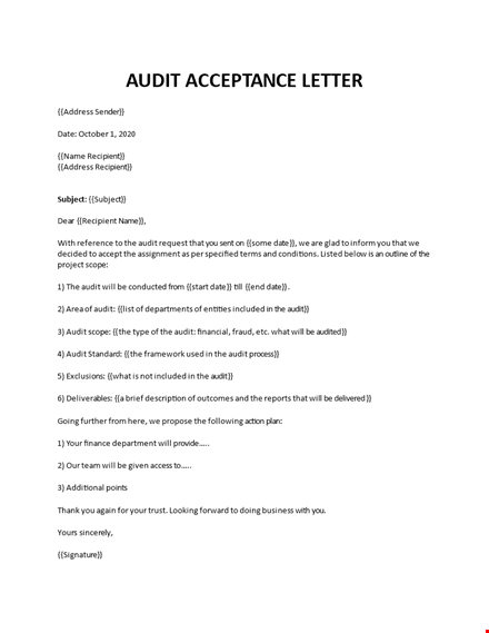audit engagement letter template in word template