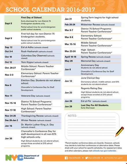 teacher conference calendar template