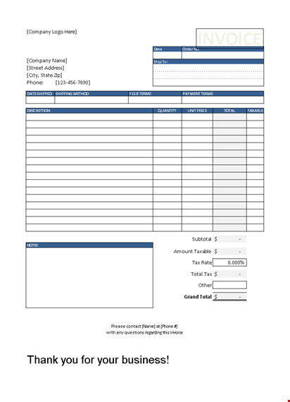 excel sales invoice template template