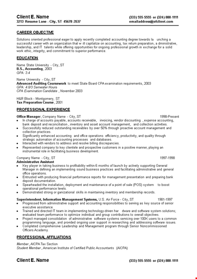 entry level resume for administrative assistant example template