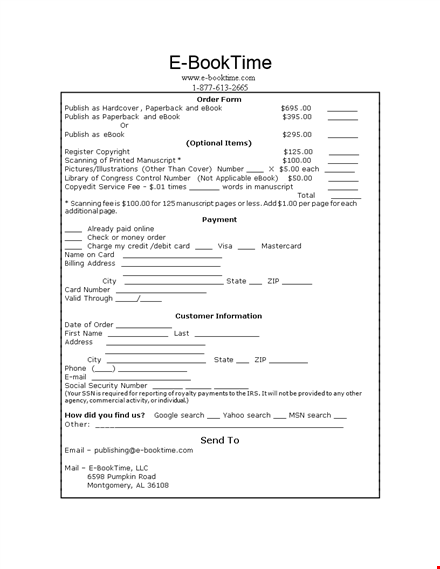 document to download book sales order template template