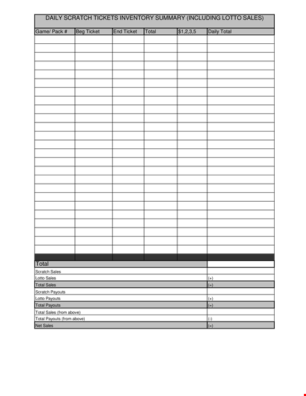 daily sales inventory template