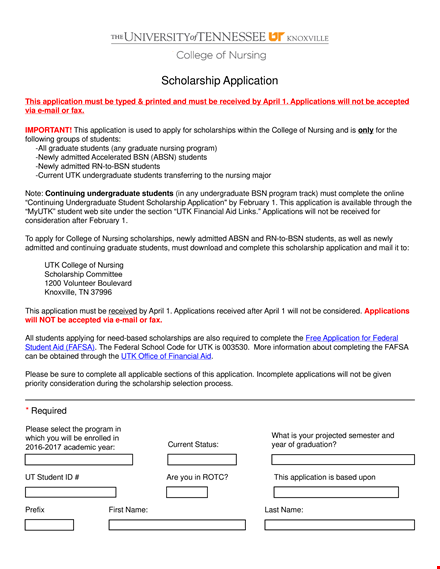 sample nursing scholarship essay template