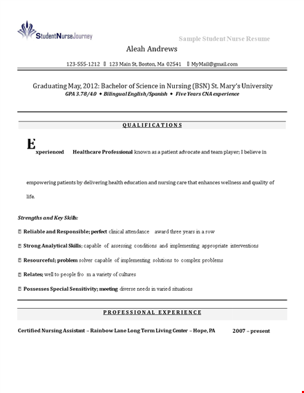 nursing student resume format - expert tips for nurse resumes | recruiter recommendations template