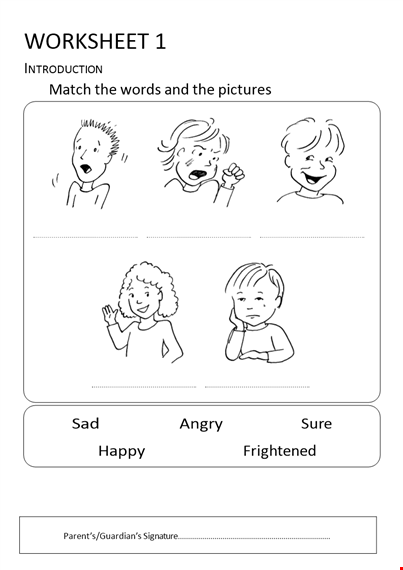 child-friendly worksheet template for writing on various topics and parts template
