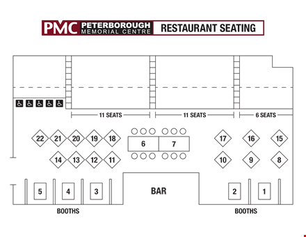 restaurant seating chart template template