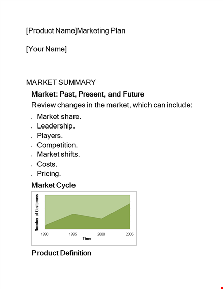 marketing plan word template