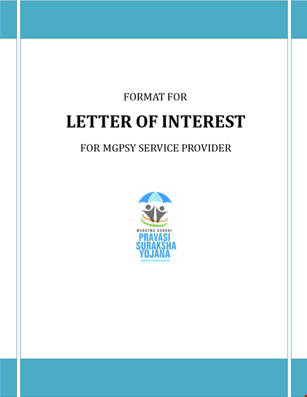 find the best service provider with our letter of interest - mgpsy template
