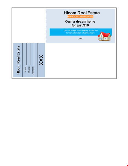 create eye-catching raffle tickets with hloom's estate-themed templates template