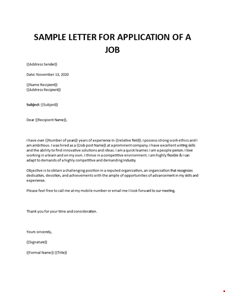 cover letter example template