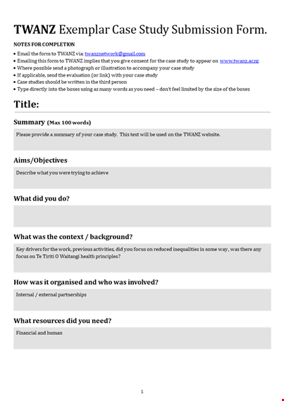 professional case study template - boost your success template