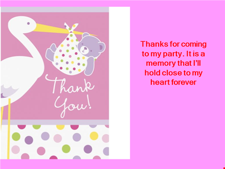 thank you card template template