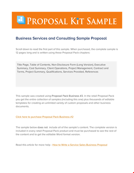 customized consulting proposal: boost sales with our professional proposal templates template