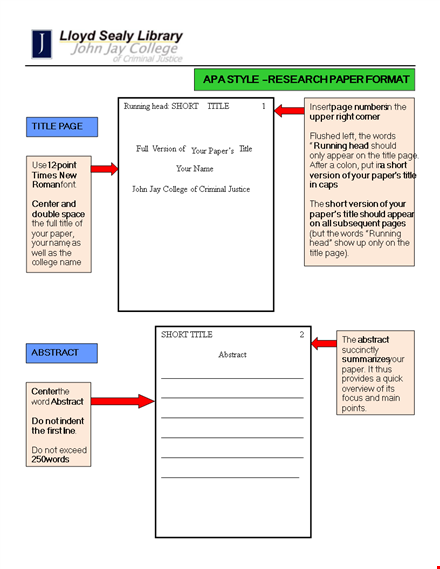 research paper apa format template