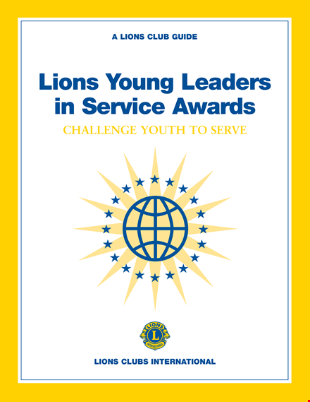 young leaders in service award template