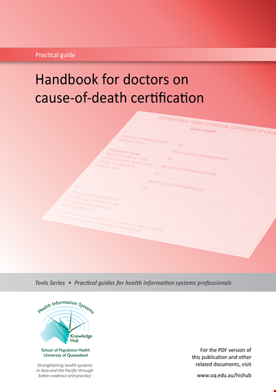 death certificate handbook template template