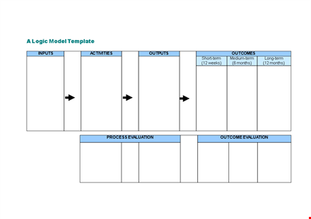 create effective logic models in months using our logic model template template