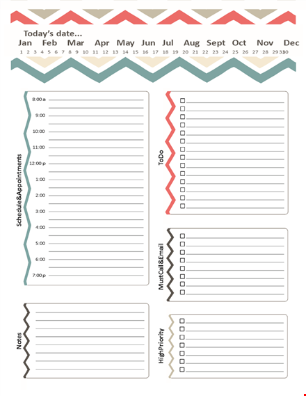 get organized with our daily planner template - free download template