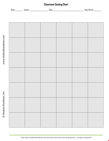 classroom seating chart template - organize your students with ease template