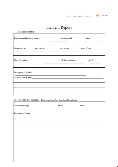 company incident: report accidents via email | incident templates template