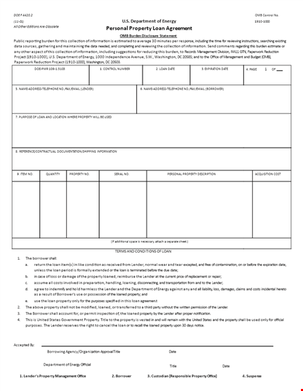 create a solid loan agreement | property & lender information included template