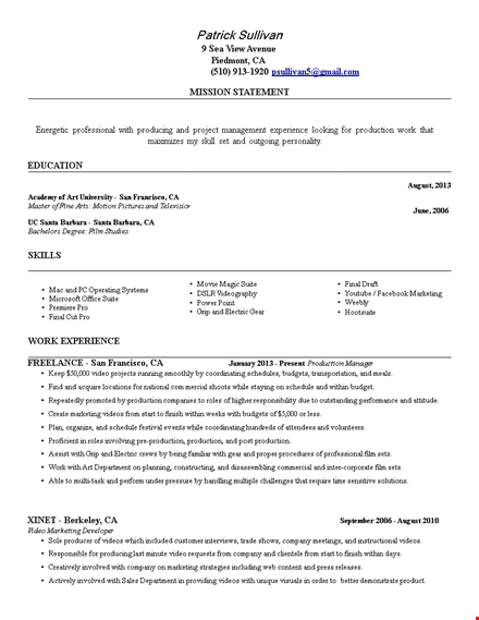 sample resume template template