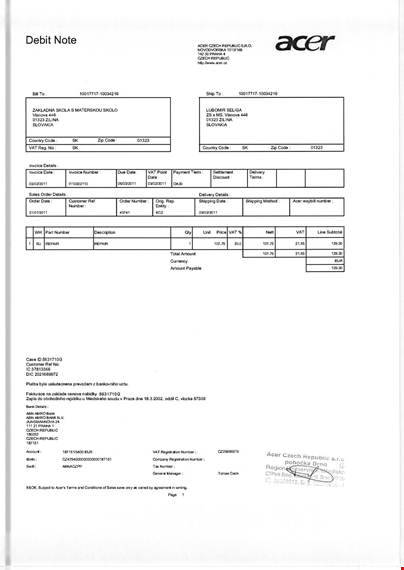 download free debit note template - efficient and professional template
