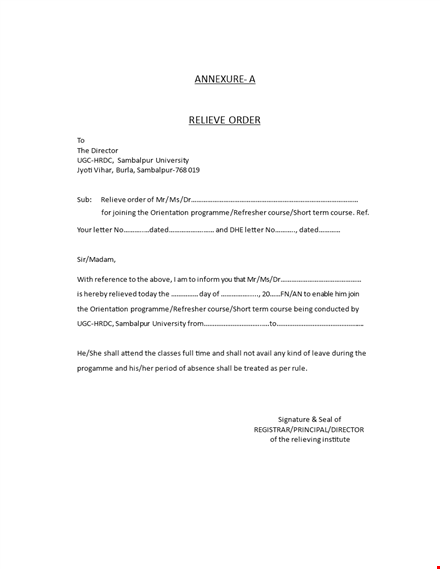 download relieving letter template - simplify employee offboarding template