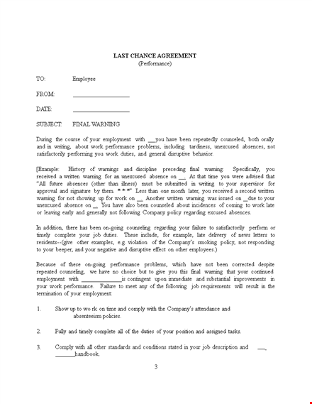 final warning letter before termination template