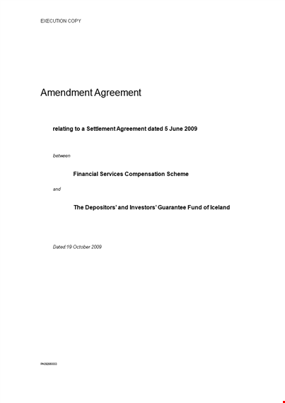 contract amendment agreement - efficiently add paragraphs & settle disputes template