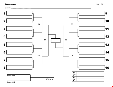 create a winning bracket with our tournament bracket template template