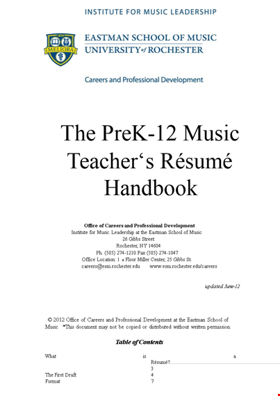 private music teacher resume template template