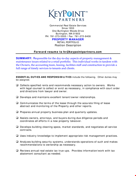 property management template