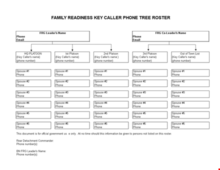 phone tree template - easily organize calls with this efficient tool template