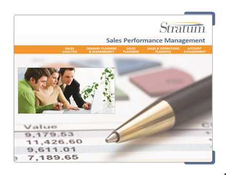 sales performance analysis report template