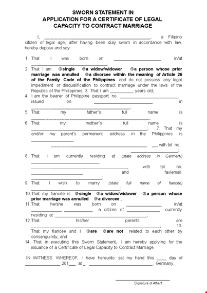 marriage contract template template