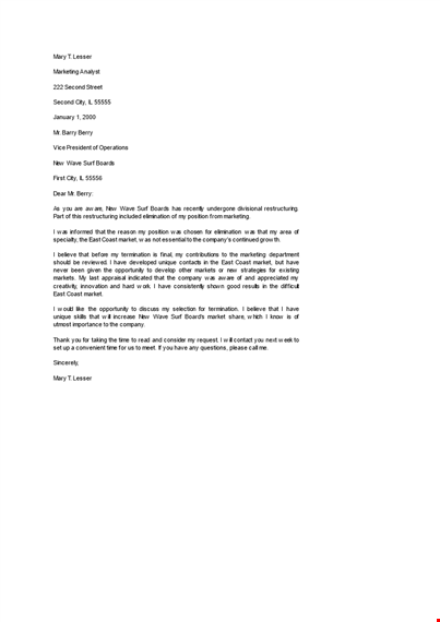 response to job termination letter template free download template