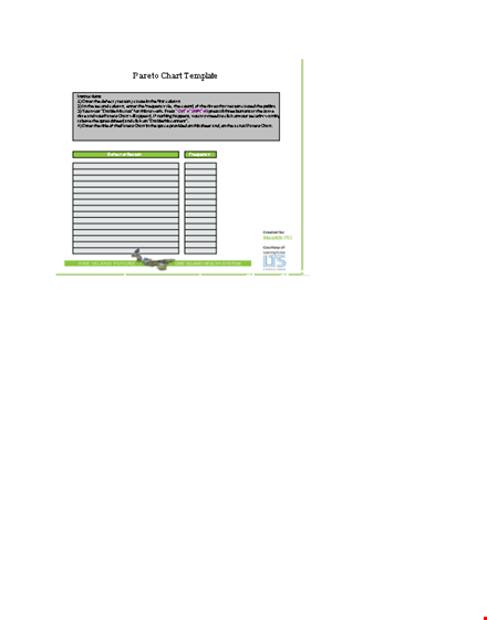 free pareto chart template template