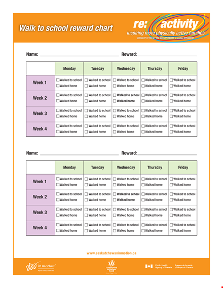 create positive habits with a personalized school reward chart template