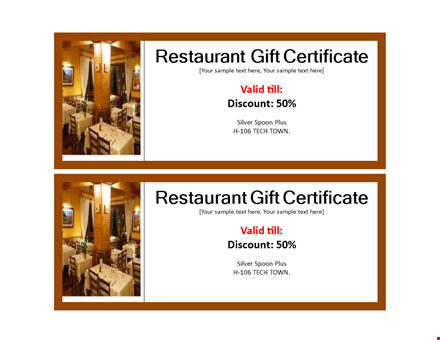 customizable gift certificate templates | download now template