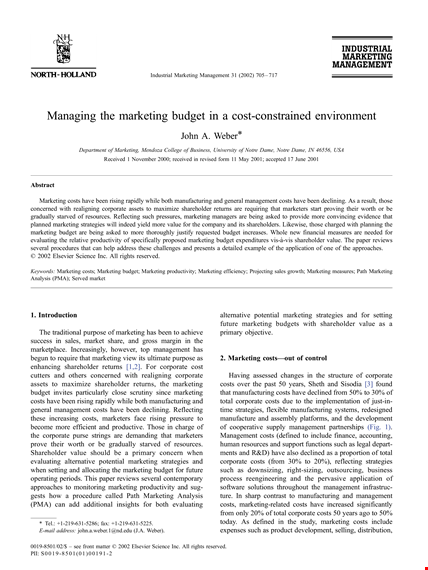 creating a manufacturing budget template that boosts marketing value in the market template