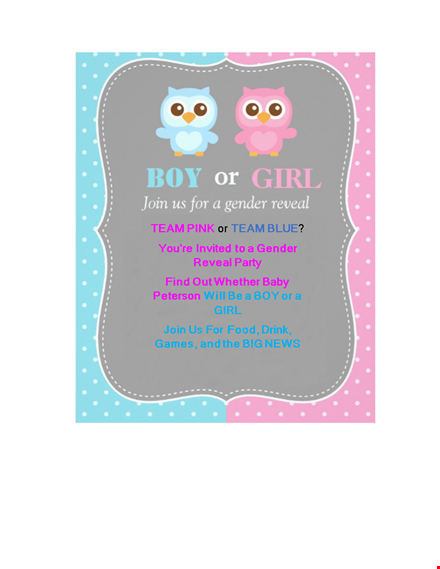 create a memorable gender reveal celebration with our invited invitation template template