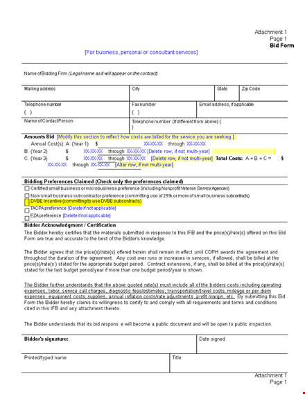 customizable construction proposal & contract template with subcontractor attachment template