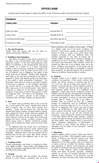 office lease application template template