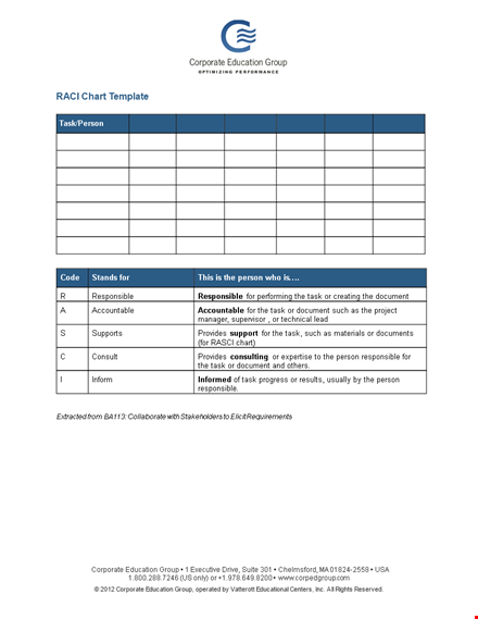 create efficient workflows with raci charts template