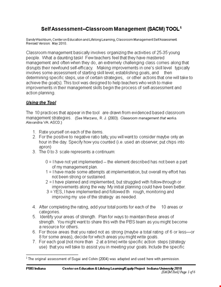 effective classroom management plan for student action and engagement template