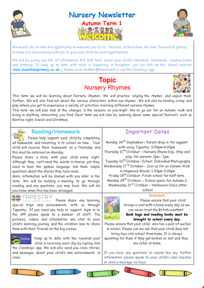 preschool newsletter template - create a engaging school newsletter for your child template