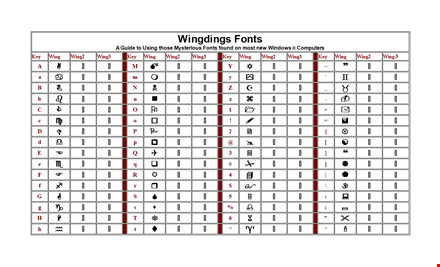 wingdings translator template template